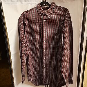GAP Red Plaid Casual Button Down Shirt